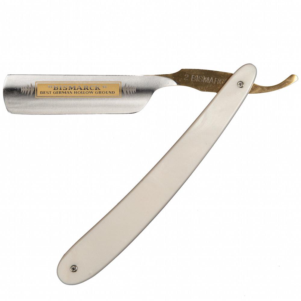 Dovo "Bismarck" Straight Razor, Pearl Acrylic, 6/8"